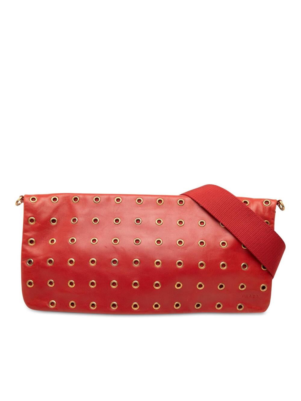 Prada Nappa Grommet Shoulder Bag Pre- #340502P44B